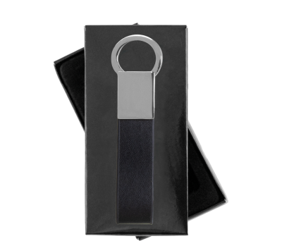 Llavero de PU y Metal para Marcar a Láser con Caja de Regalo