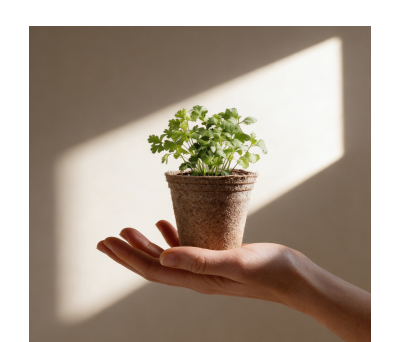 Maceta Biodegradable con Semillas de Hierbas Aromáticas - AGY52080K