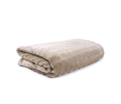 Manta Suave de Poliéster con Relieve Decorativo