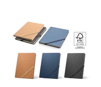 Cuaderno A5 Tapa Dura con Cierre Elástico y Marcapáginas