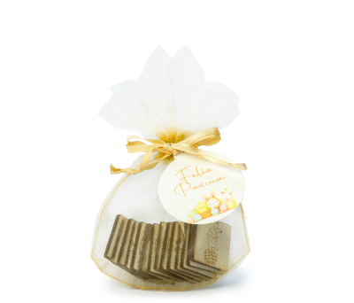 Memory Pascua 14 fichas de madera con tarjeta Feliz Pascua - AWA10.1