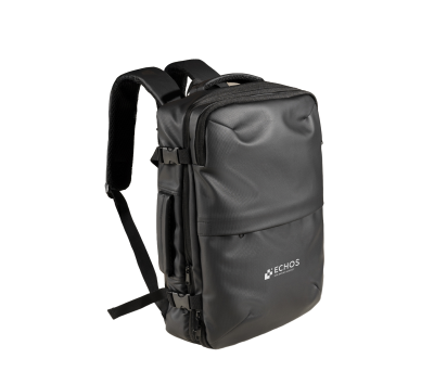Mochila Expandible de PU 30L con Apertura Maleta para Viaje