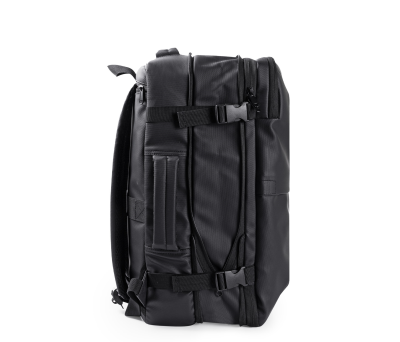 Mochila Expandible de PU 30L con Apertura Maleta para Viaje