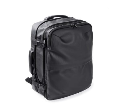 Mochila Expandible de PU 30L con Apertura Maleta para Viaje