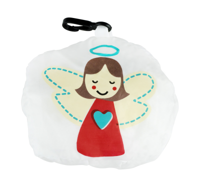 Mochila Infantil Plegable de Poliéster con Diseño de Ángel