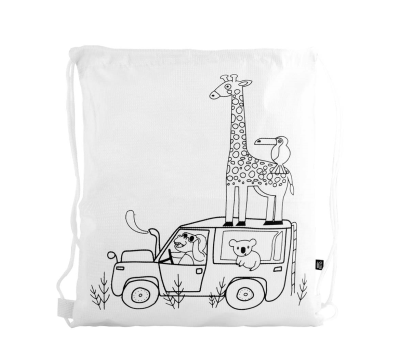 Mochila Infantil RPET para Pintar con Ceras de Animales