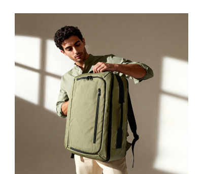 Mochila Poliéster con Compartimento Portátil y Bolsillo Extensible - AGY56029