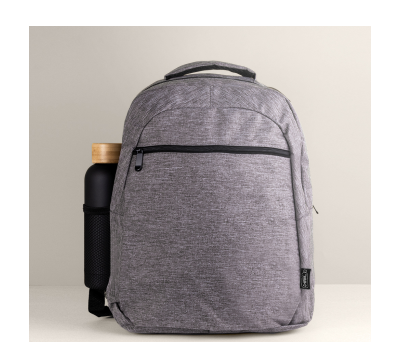 Mochila RPET Acabado Vaquero con USB y Acolchado para Portátil - AGY38510RPET