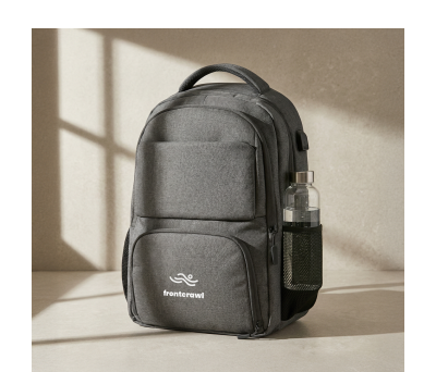 Mochila RPET Impermeable con USB y Trolley para Congresos - AGY50693