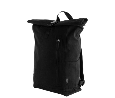Mochila Roll-Top de Algodón Reciclado con Cremallera Lateral