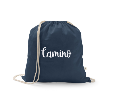 Mochila cuerdas azul marino nombre