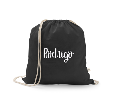 Mochila cuerdas negra nombre