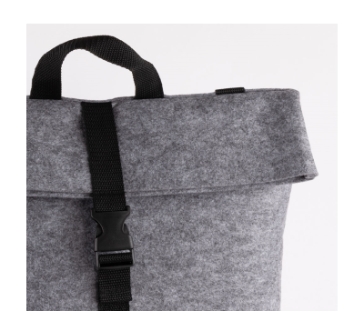 Mochila de Fieltro RPET con Compartimento para Portátil y Cierre Ajustable