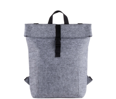 Mochila de Fieltro RPET con Compartimento para Portátil y Cierre Ajustable