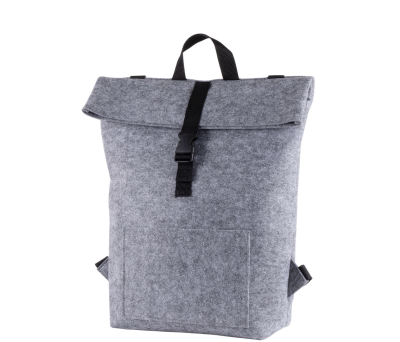 Mochila de Fieltro RPET con Compartimento para Portátil y Cierre Ajustable