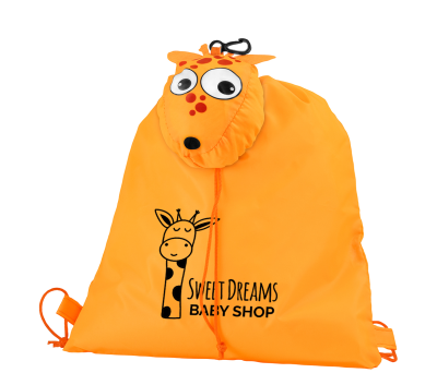Mochila de Poliéster Plegable con Diseño de Jirafa