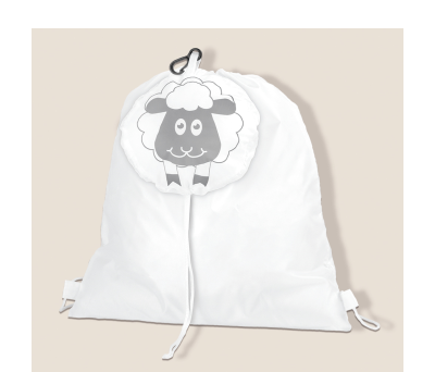 Mochila de Poliéster Plegable con Diseño de Jirafa para Regalo - AGY31137