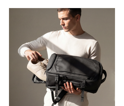 Mochila de Viaje Resistente al Agua con Compartimento para Zapatos - AGY53579