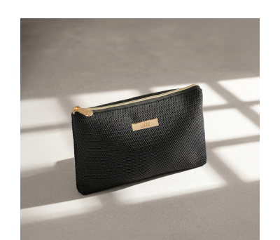 Neceser Woven con Textura y Cierre de Cremallera - AGY56522