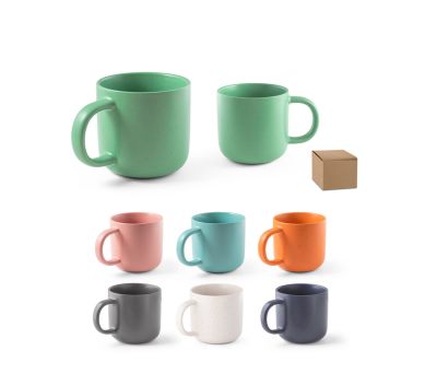 Taza de Cerámica Moteada con Acabado Mate 370ml