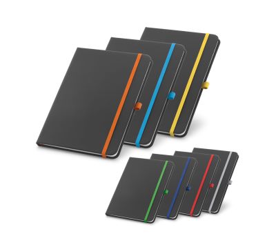 Cuaderno A5 PU con Tapa Dura, Cierre Elástico y Portalápices