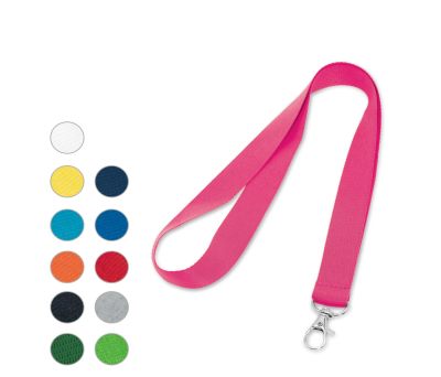 Lanyard de Poliéster con Mosquetón Metálico 20mm