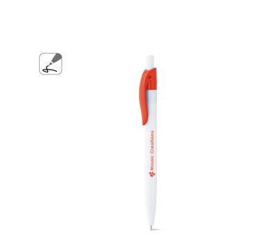 Bolígrafo ABS con Clip y Pulsador de Diseño Minimalista