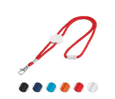 Lanyard de Poliéster Ajustable con Cierre de Seguridad y Mosquetón