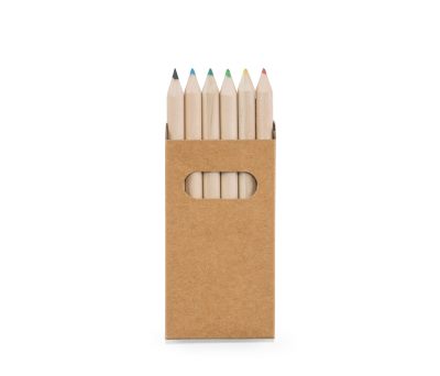 Set de 6 Lápices de Madera en Caja de Cartón