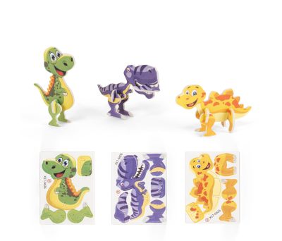 Puzzle 3D Dinosaurio de EVA Educativo para Niños