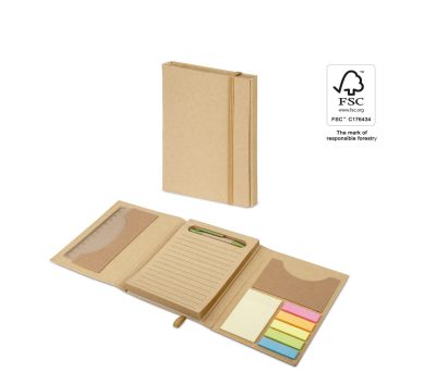 Set de Escritorio Compacto con Notas y Cuaderno FSC