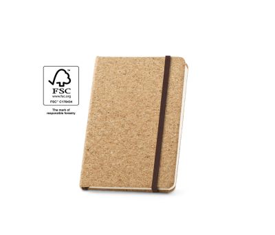 Libreta de Bolsillo con Tapa de Corcho y Cierre Elástico