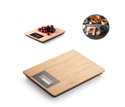 Balanza de Cocina Digital de Bambú con Función Tara