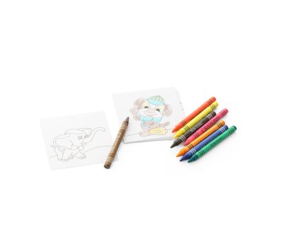 Set de Ceras y Tarjetas para Colorear en Caja de Cartón
