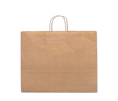 Bolsa de Papel Kraft con Asa Trenzada Grande