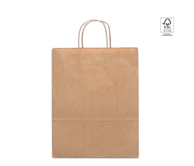 Bolsa de Papel Kraft con Asa Trenzada Certificado FSC - Classic