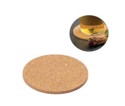 Posavasos Redondo de Corcho Natural para Vasos y Tazas