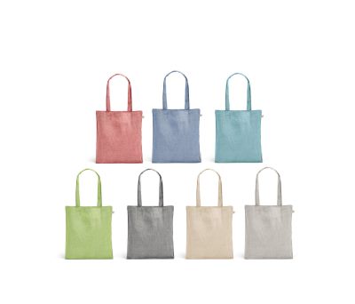 Bolsa de Algodón Reciclado y rPET con Asas Largas - Premium