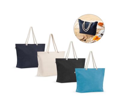 Bolsa de Playa Reciclada con Asas de Cuerda Náutica