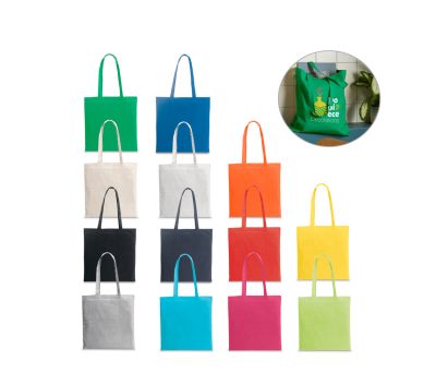 Bolsa de Algodón Reciclado y rPET con Asas Largas