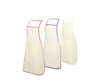 Delantal de Algodón Suave con Bolsillo y Cordones