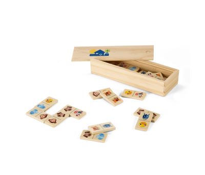 Dominó Infantil de Madera con Figuras de Animales