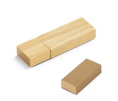 Memoria USB de Bambú 8GB con Tapa Protectora