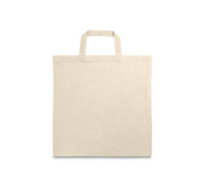 Bolsa de Algodón 100% con Asas Cortas Certificada
