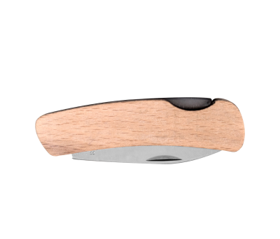 Navaja Compacta de Acero Inoxidable y Mango de Madera