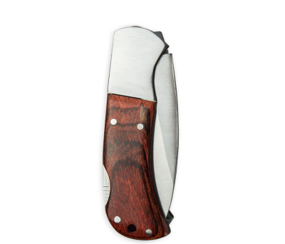 Navaja Plegable de Acero Inoxidable y Madera