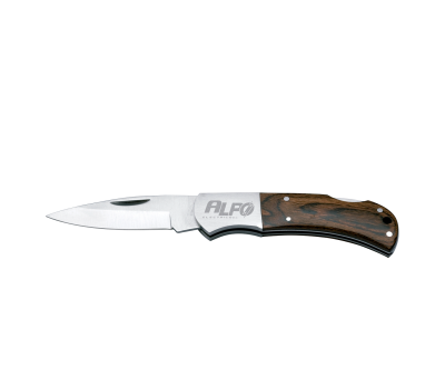 Navaja Plegable de Acero Inoxidable y Madera