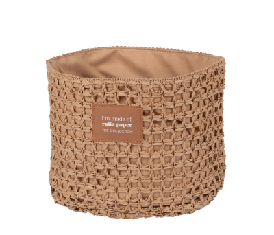 Neceser Saco de Papel Rafia con Etiqueta