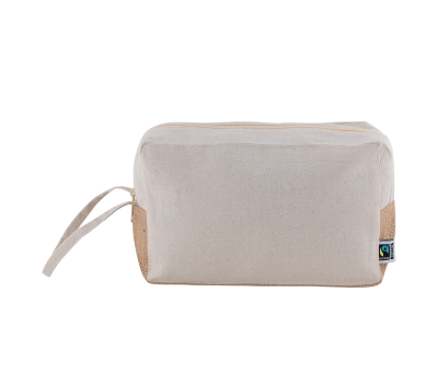 Neceser de Algodón y Yute Fairtrade con Asa