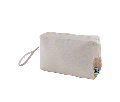 Neceser de Algodón y Yute Fairtrade con Asa